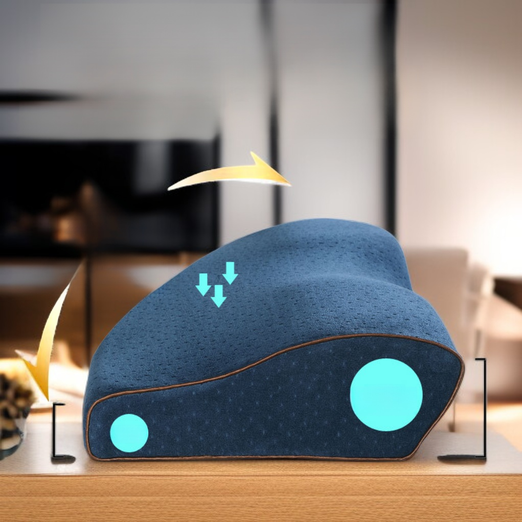 Schlafhilfe-Kissen mit Schmetterlingsform, Nackenpflege und Memory-Foam-Kern