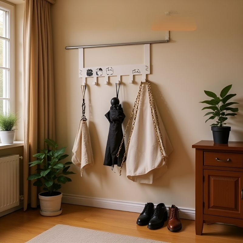 ドリル不要の寝室のドアリング