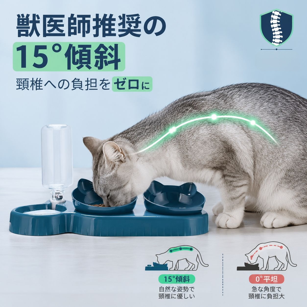 多機能ペット餌皿