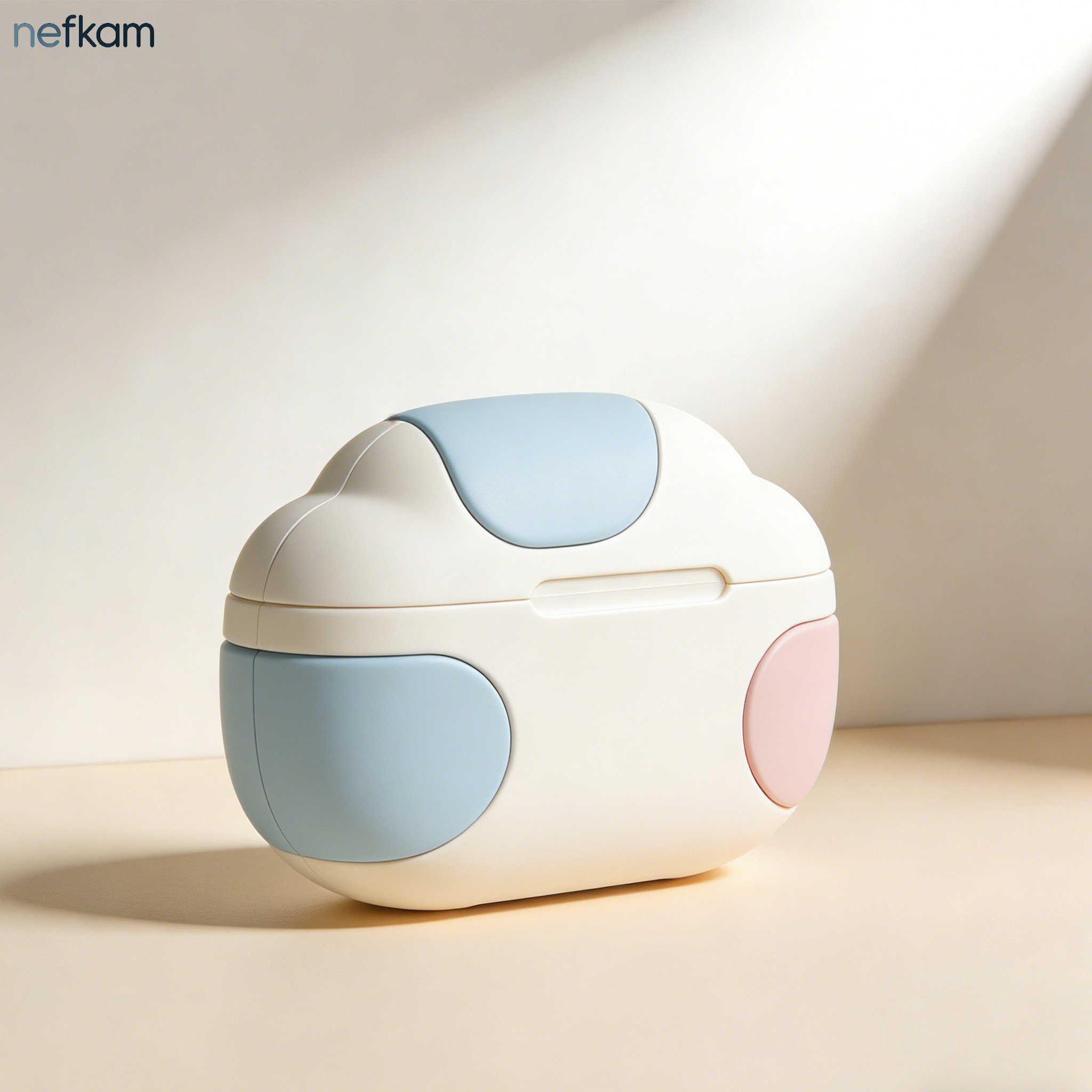 Compact earbud storage case for travel