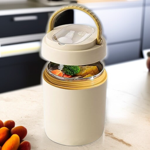  وعاء حفظ الحرارة للمكتب مع غطاء مقاوم للحرارة