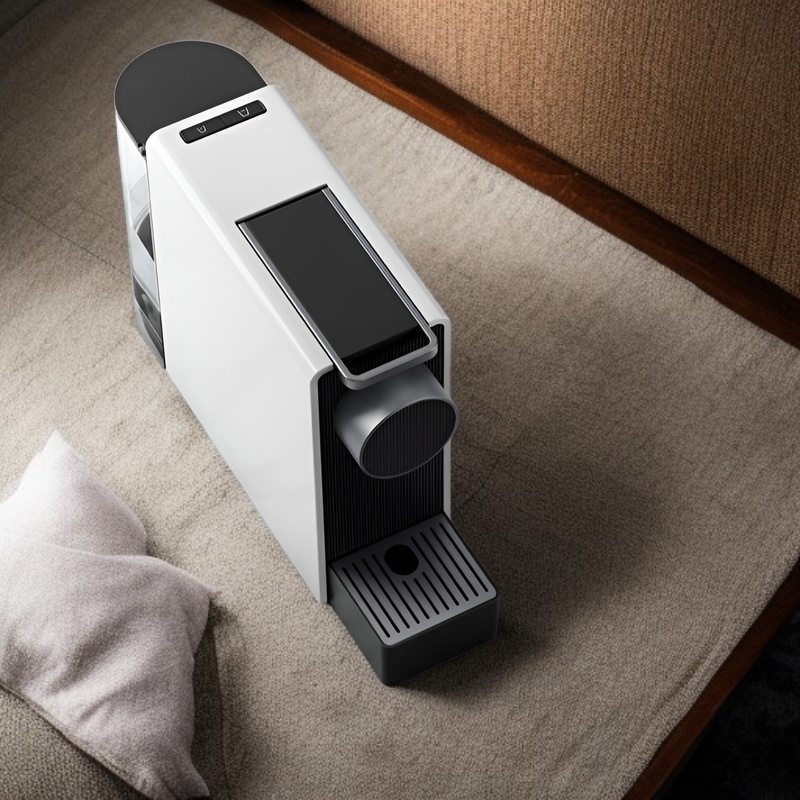 Malý italský kávovar s automatickým provozem, inspirovaný srdcem