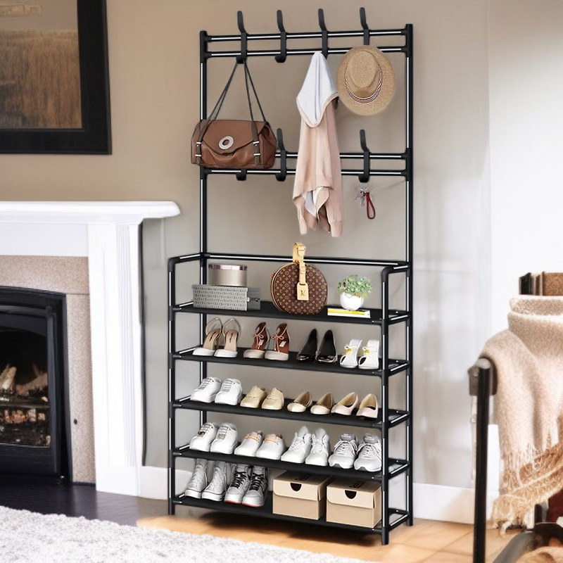 تفاصيل رف تخزين الملابس العصري