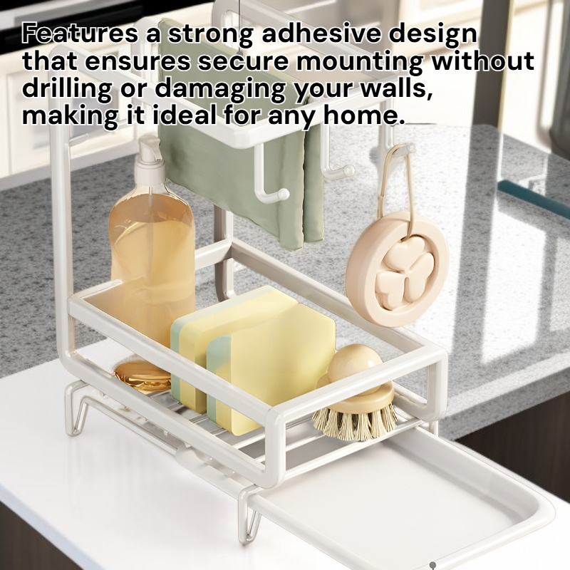 Multifunctional Kitchen Cloth Towel Rack Wall-mounted Sink Storage Rack