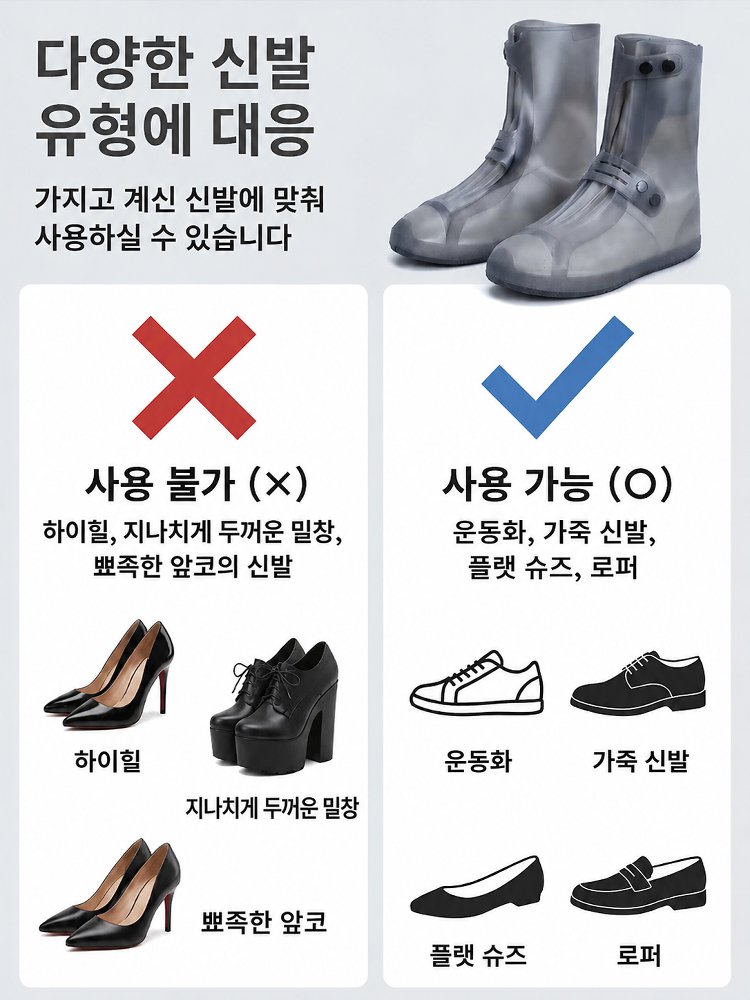 【오카야마현 구라시키시】천연 고무 방수 신발 커버