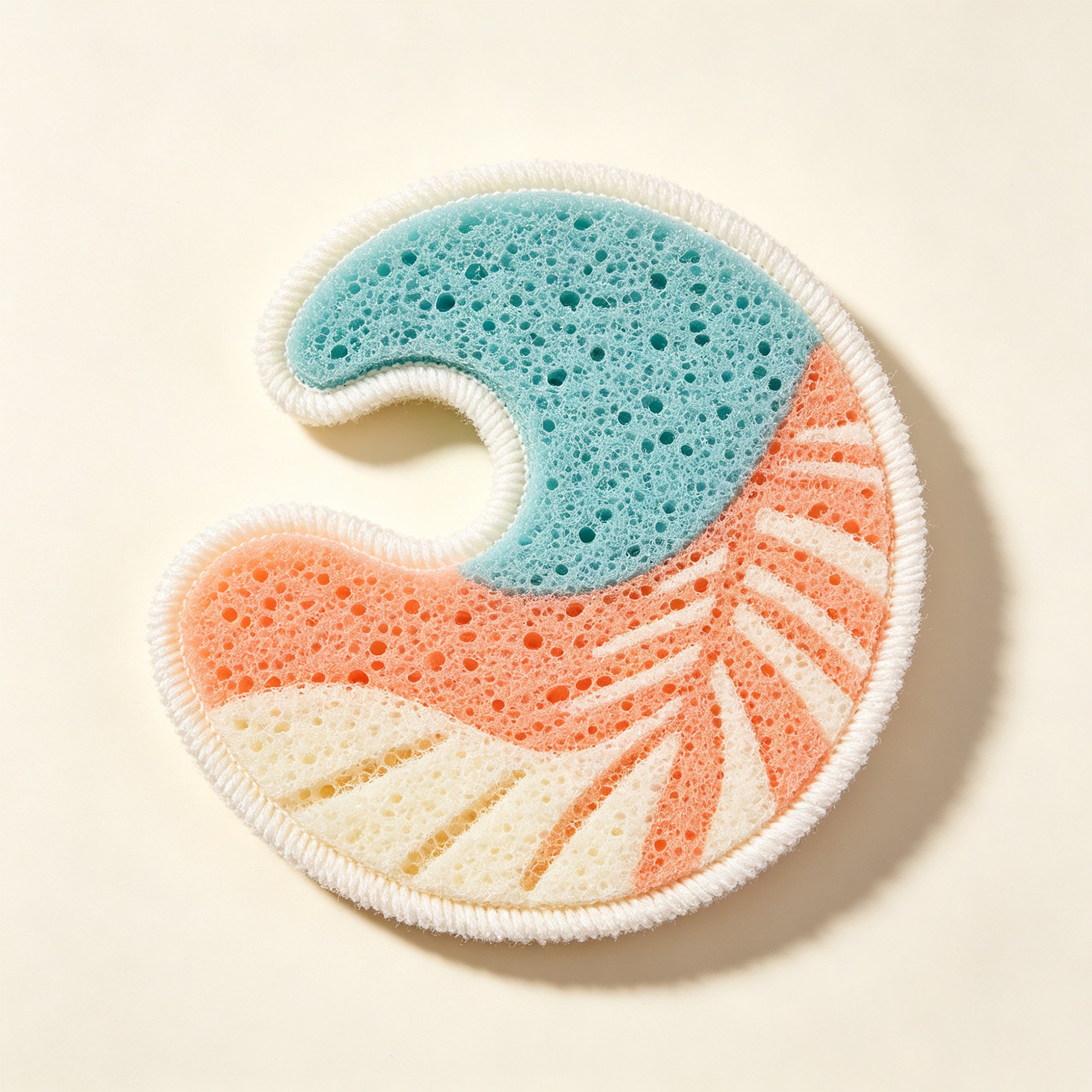 Wave Sponge Dishwashing Wipe cleaning dishes effortlessly