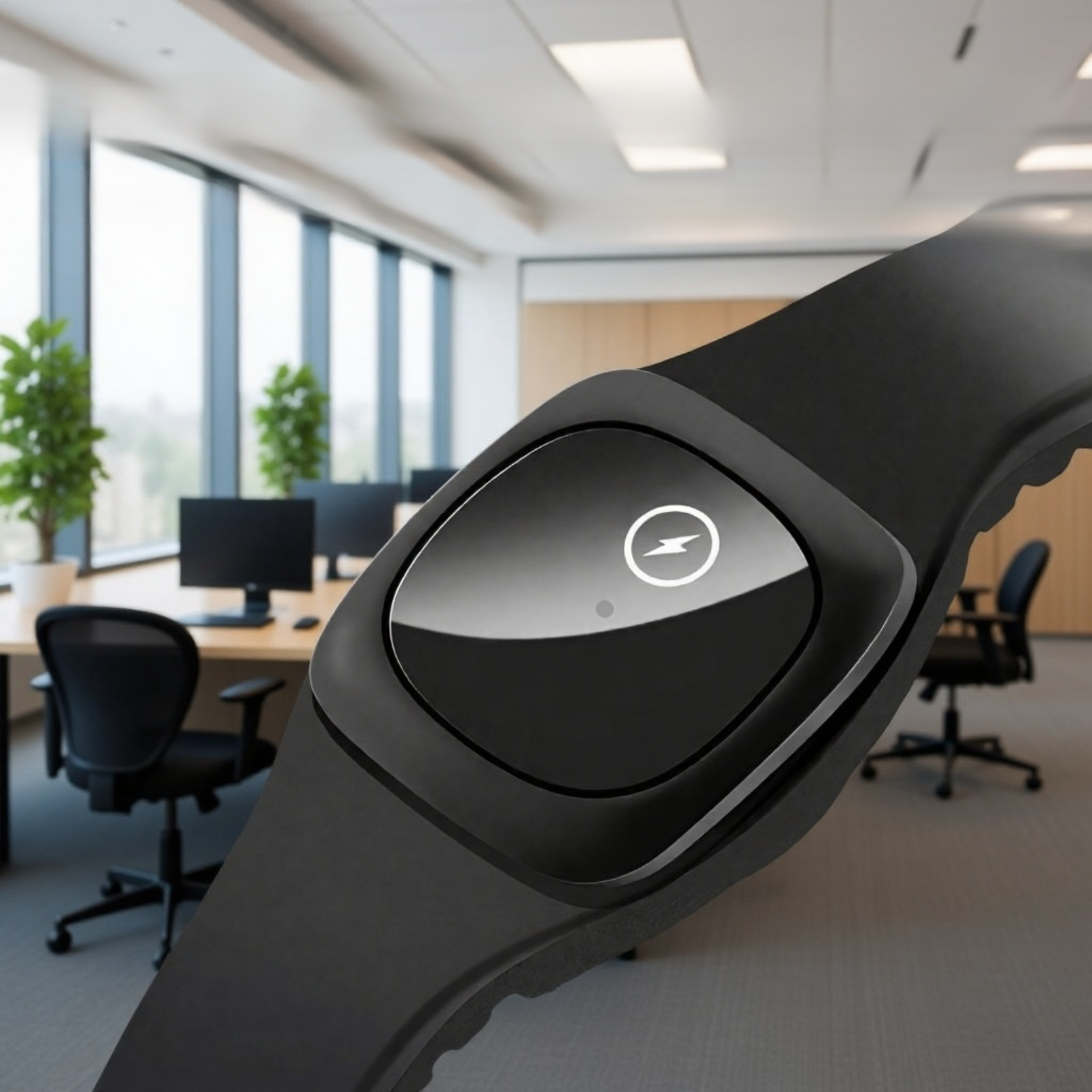 ساعة ذكية بتصميم حديث مع شاشة مضيئة