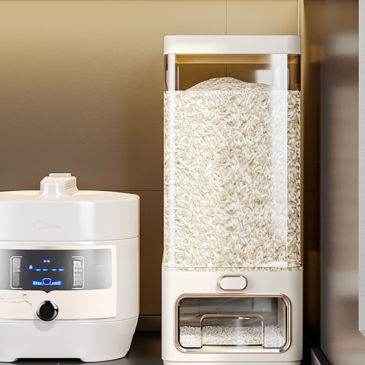 Recipiente hermético para arroz, resistente a insectos y humedad, apto para alimentos