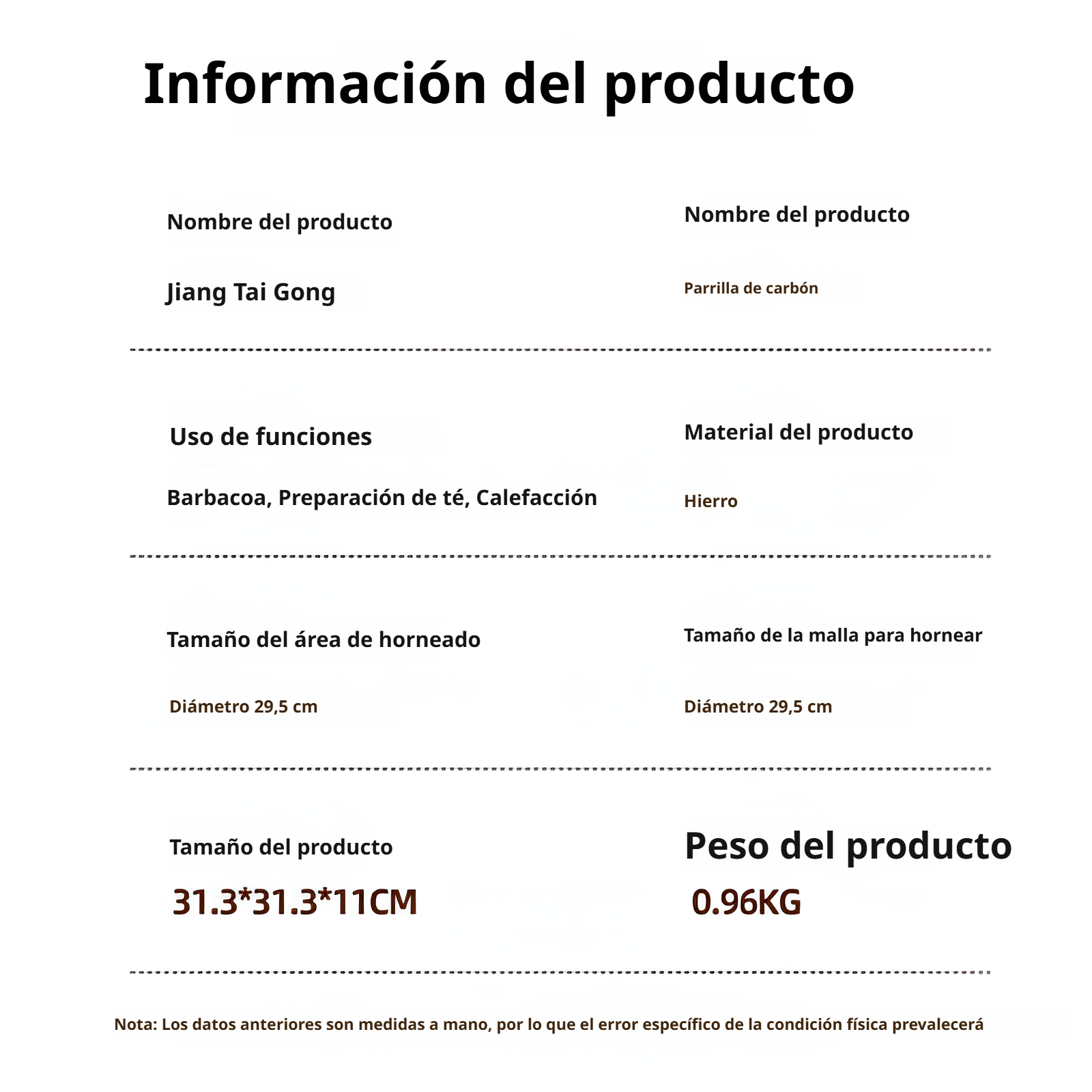 Parrilla de Barbacoa para Exteriores