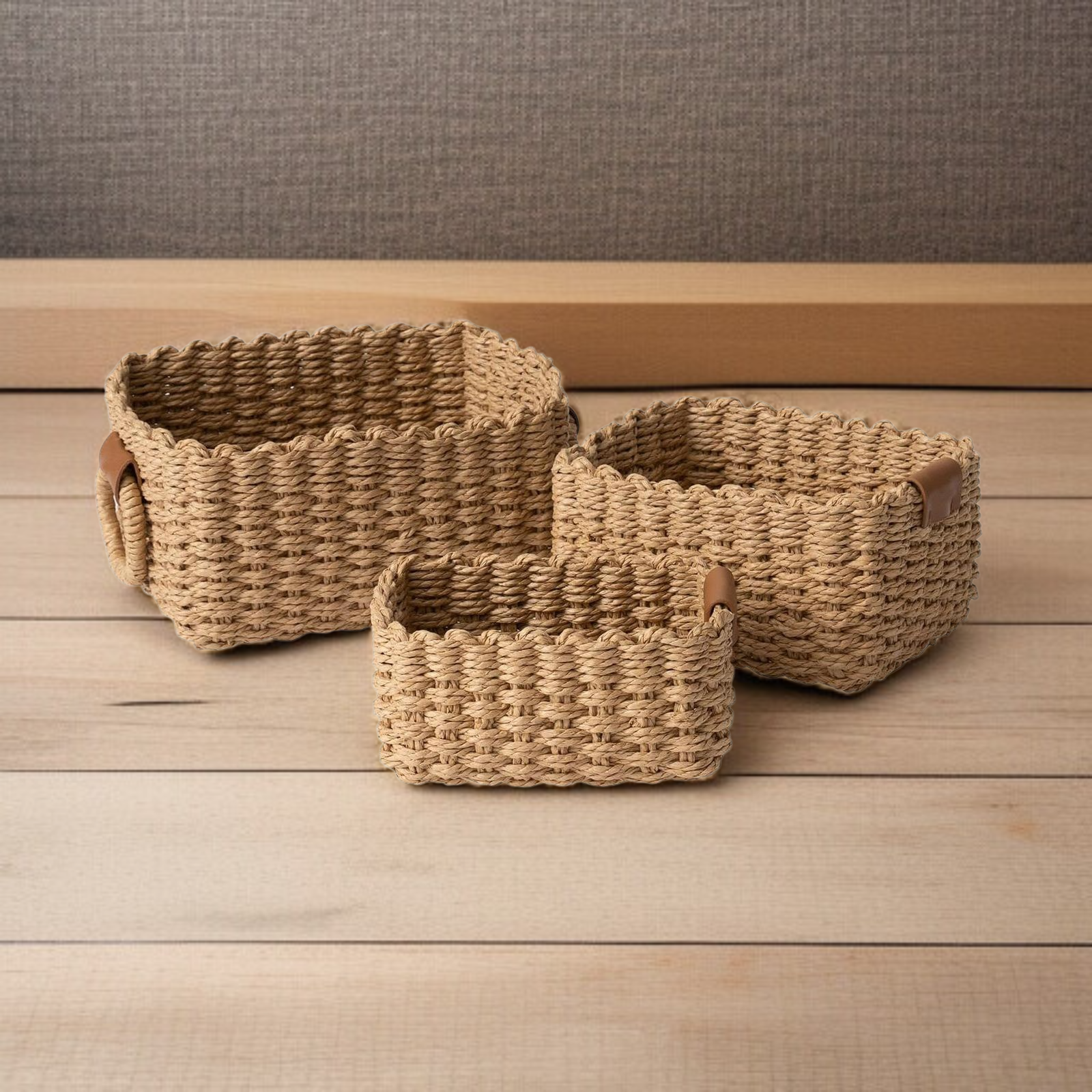 卓上ラタン収納バスケット