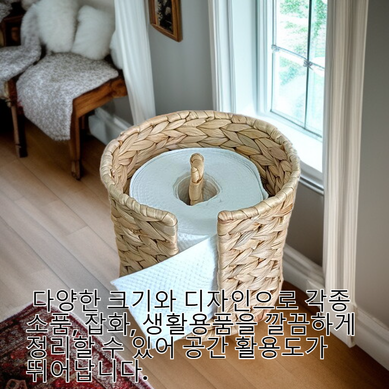  수공예 호로초 짚 종이 바구니, 밀짚 수납 바구니, 아메리칸 컨트리 스타일