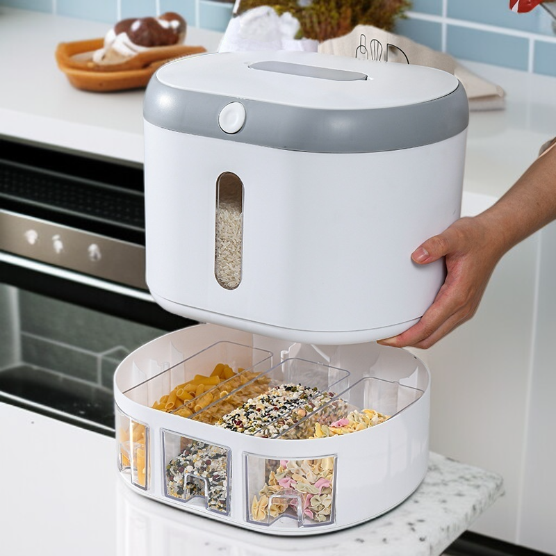  กล่องเก็บข้าวพลาสติกกันแมลงกันชื้น ขนาด 10-12 ลิตร สำหรับใช้ในบ้าน