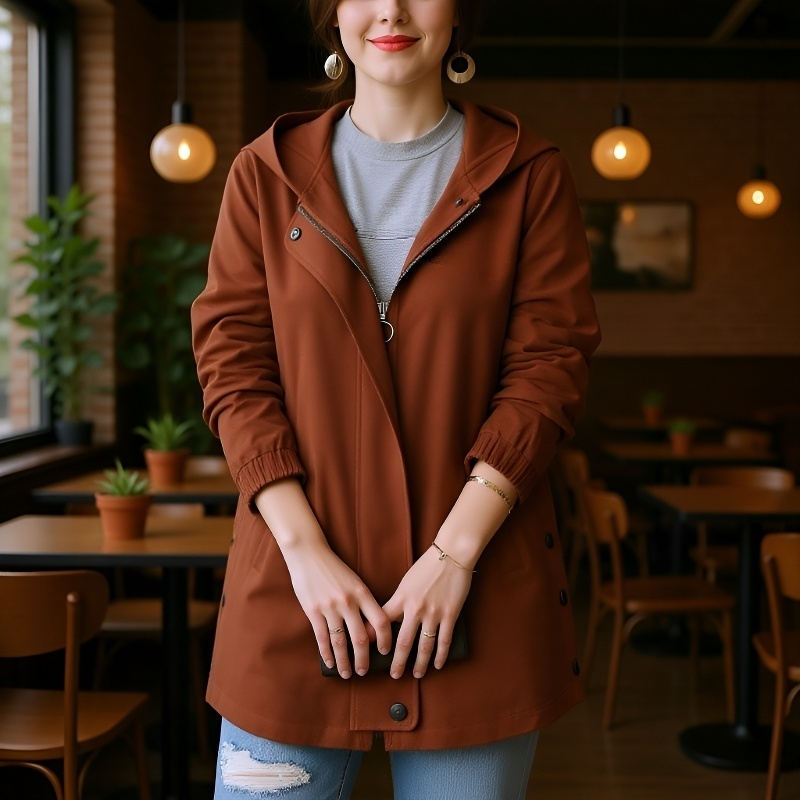 여성 빅사이즈 얇은 트렌치코트 여봄가을코트 트렌치 여빅사이즈 얇은 봄가을코트