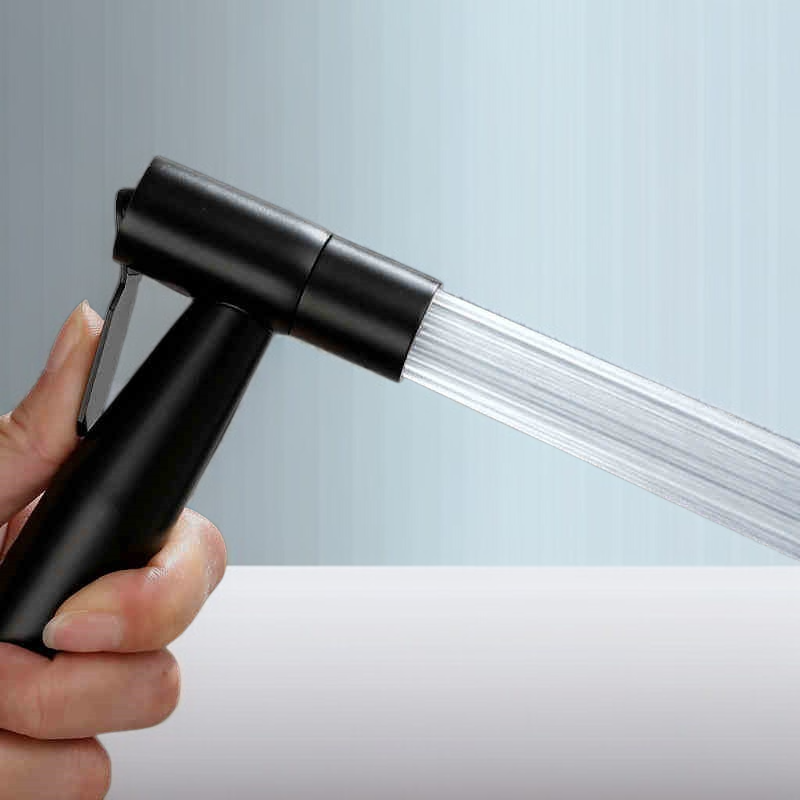 블랙 옻칠 부스터 304 스테인레스 스틸 변기메이트 스프레이건 부세기 세트 화장실 고압세척기