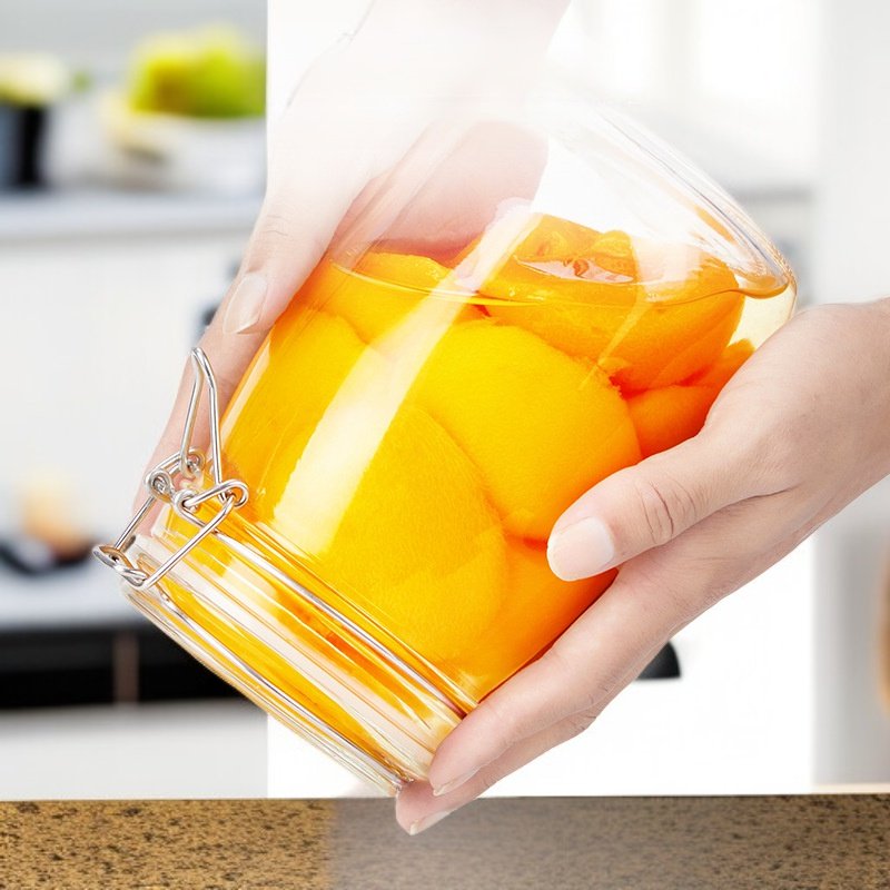 Glass airtight jar