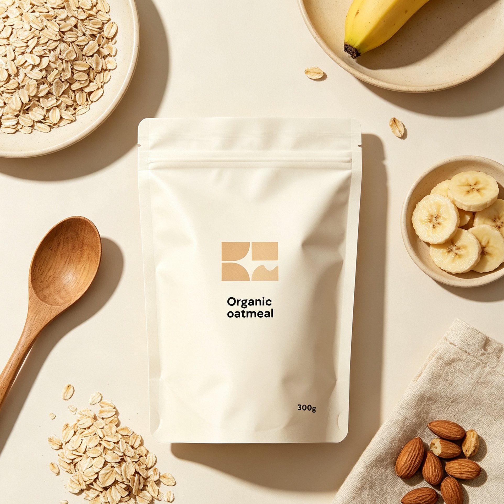 Close-up of organic whole oats