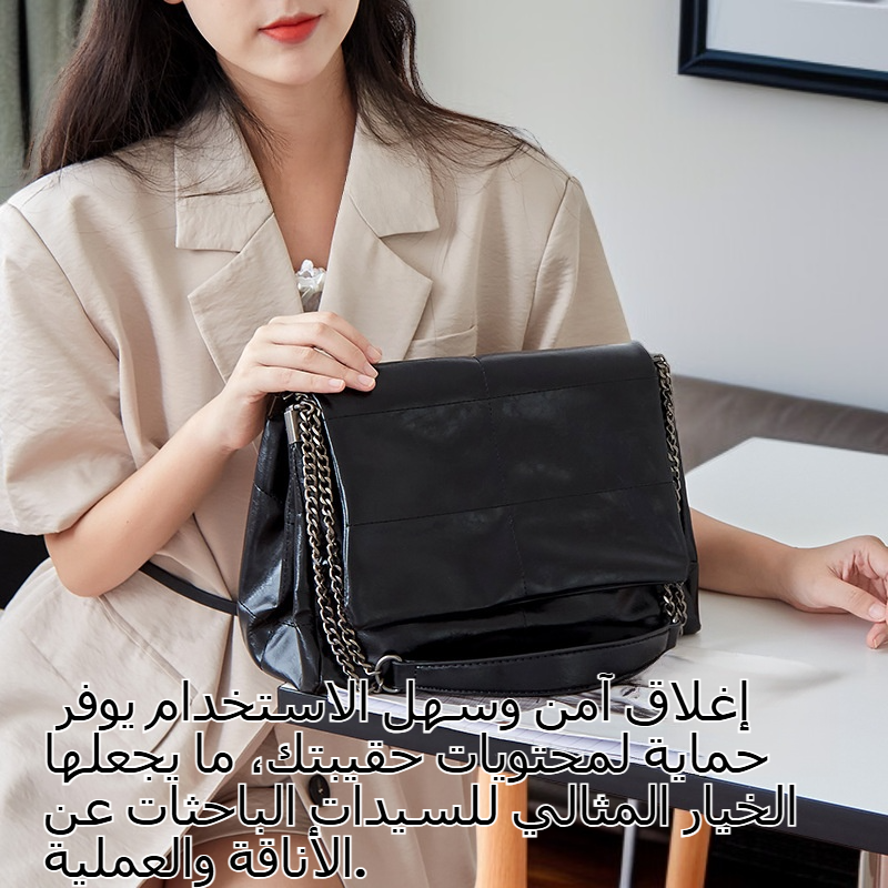  حقيبة كتف جلدية نسائية كروس أنيقة وعملية