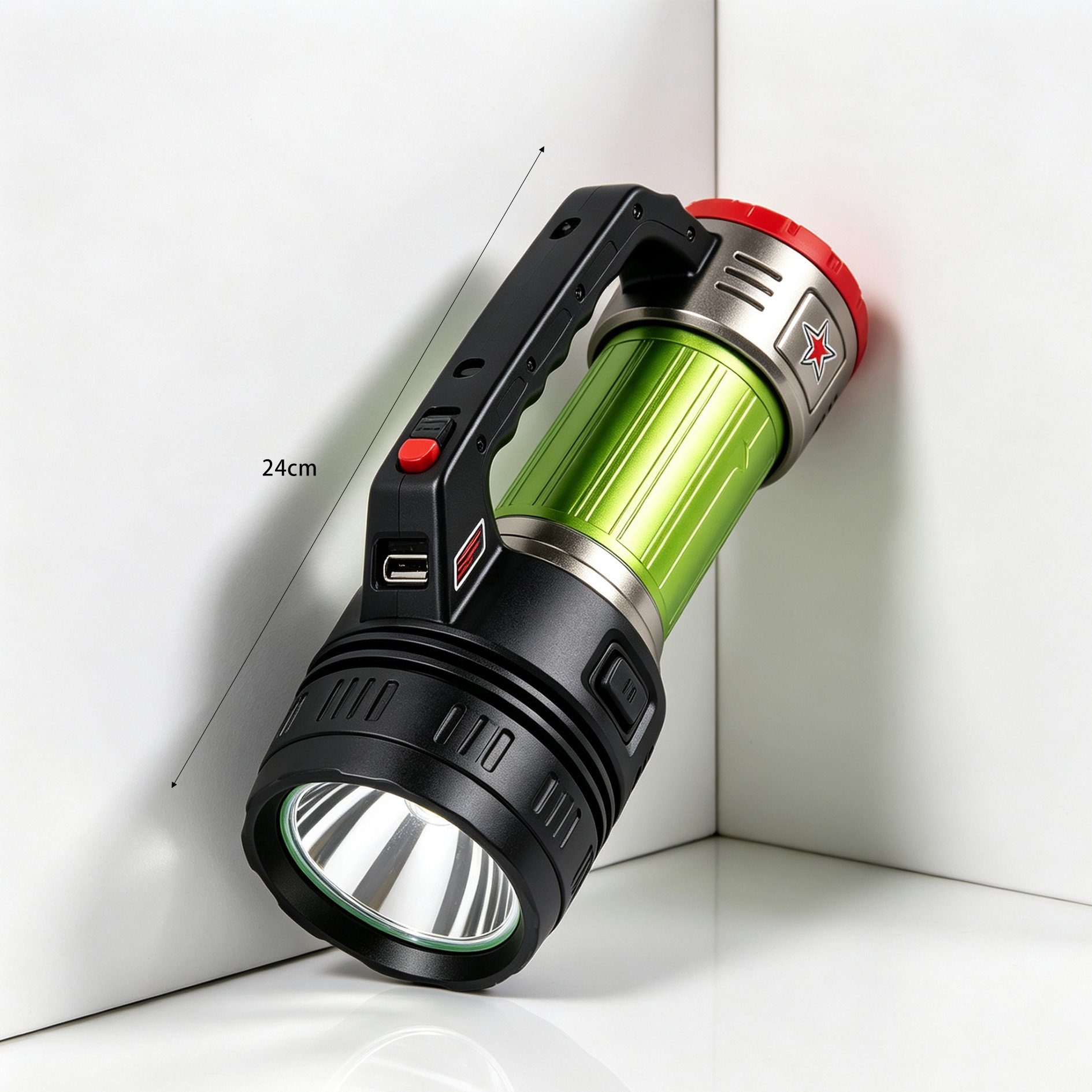 Durable and waterproof searchlight design