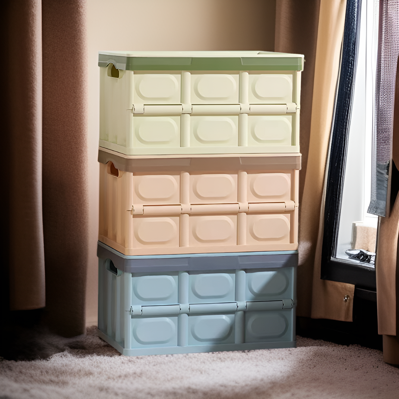 プラスチック折りたたみ収納ボックス