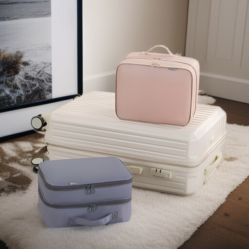 旅行用靴収納バッグ 折りたたみ式 ポータブル 3層 立体 靴バッグ 旅行用