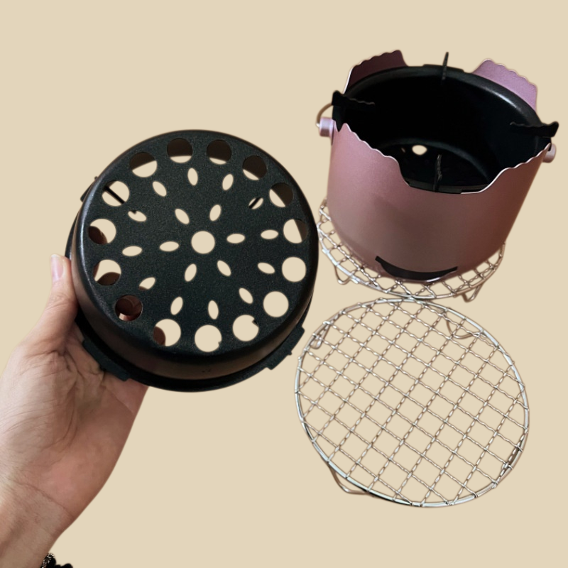 Mini parrilla de carbón portátil para exteriores