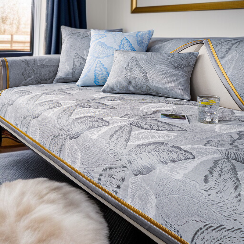 レザーソファークッションアイスシルクカバークロス 夏の滑り止め涼しい感じクッションクーラーカバーカバー