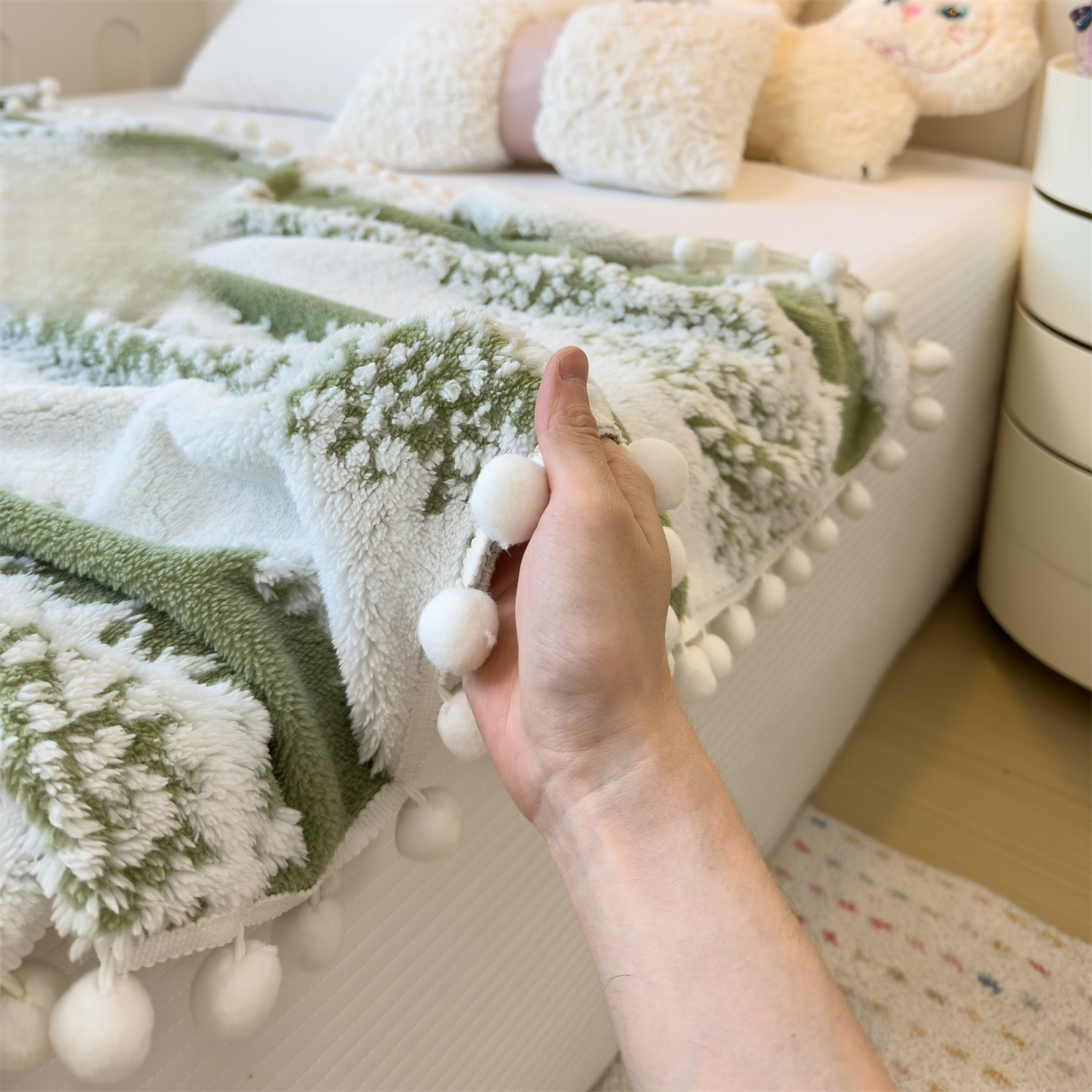 Manta pequeña multifuncional tipo chal para aire acondicionado