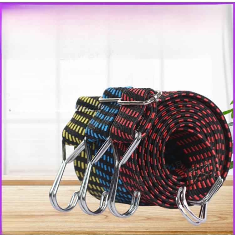 Motorcycle adjustable rubber straps