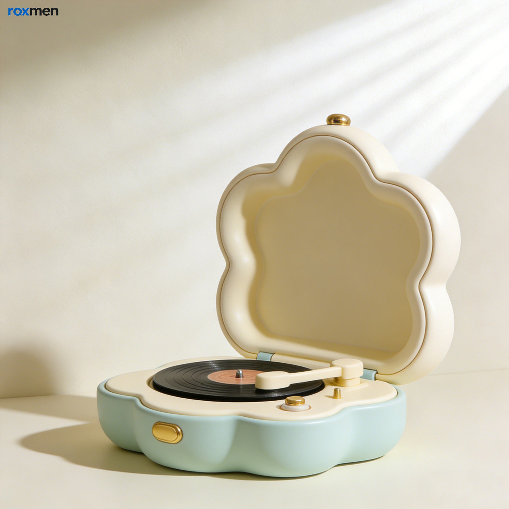 휴대용 레코드 플레이어 전체 모습