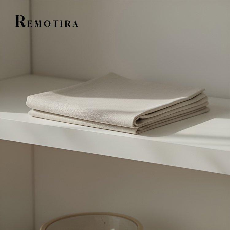 세련된 오프 화이트 식탁보 테이블 세팅