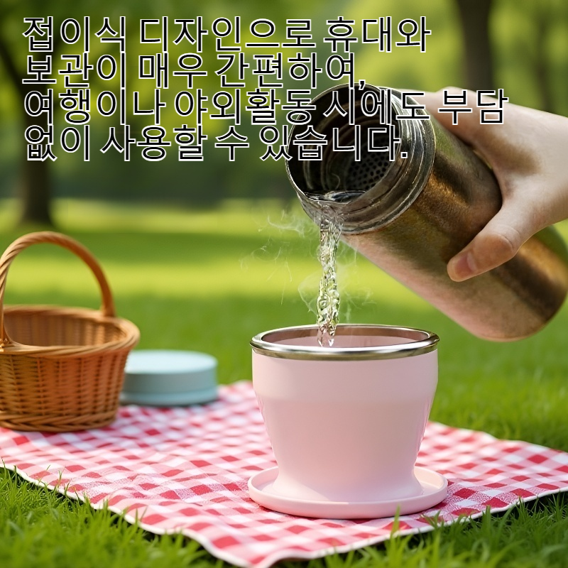 식품 등급 실리콘 접이식 물병