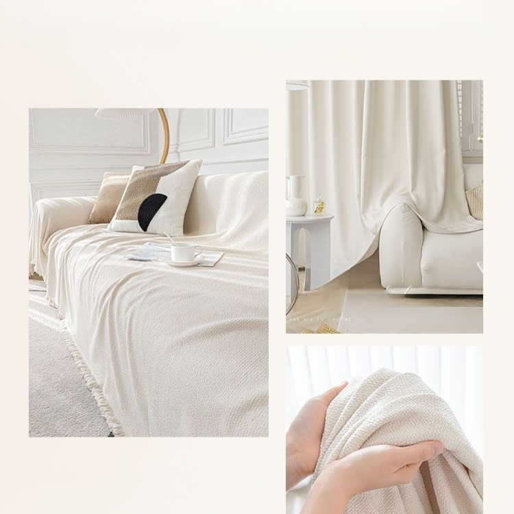 Waterproof, stain-resistant, and cat-scratch-resistant teddy bear plush sofa cover