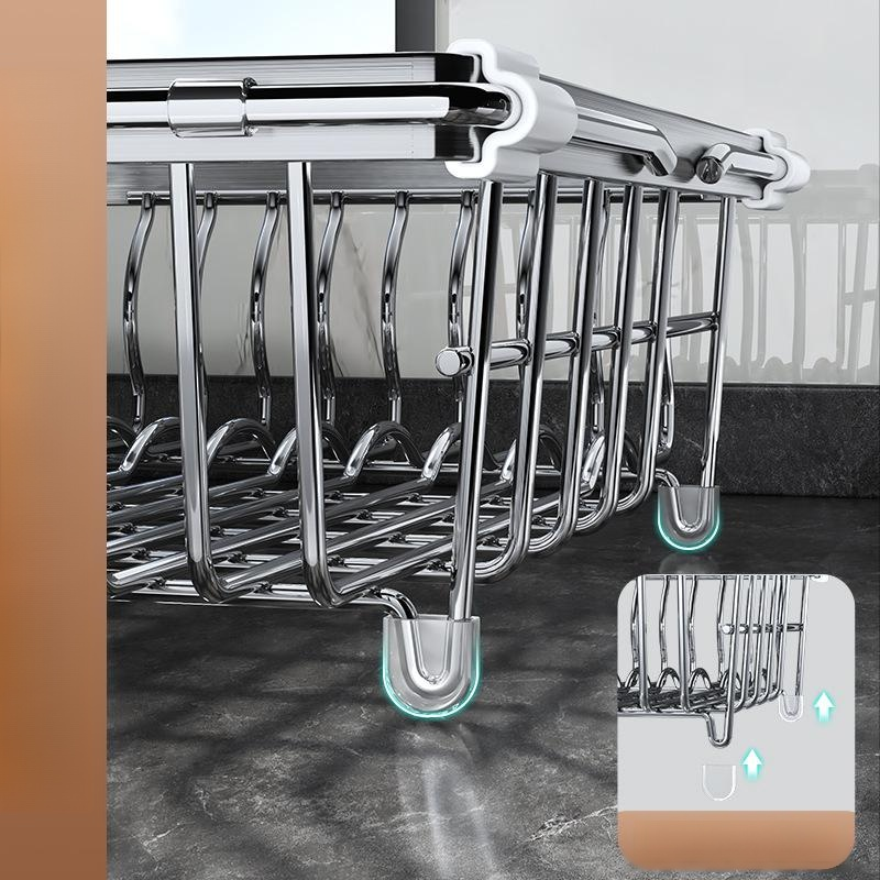 Sink Dish and Utensil Drainer Basket