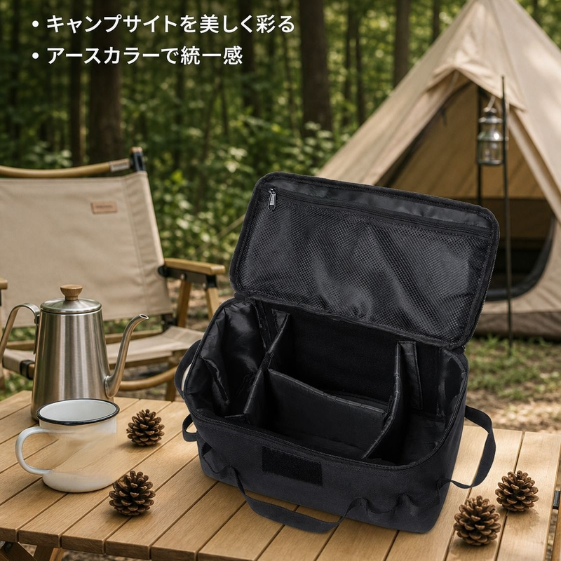 多機能ピクニックトートバッグ、アウトドア食器整理バッグ、旅行用ポータブル収納バッグ