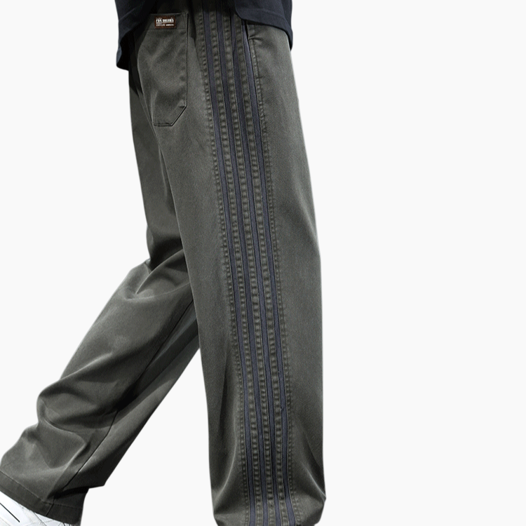 남자 와이드 하이 스트레이트 팬츠 카고 팬츠 캐주얼 팬츠 삼봉 스트레이트 팬츠