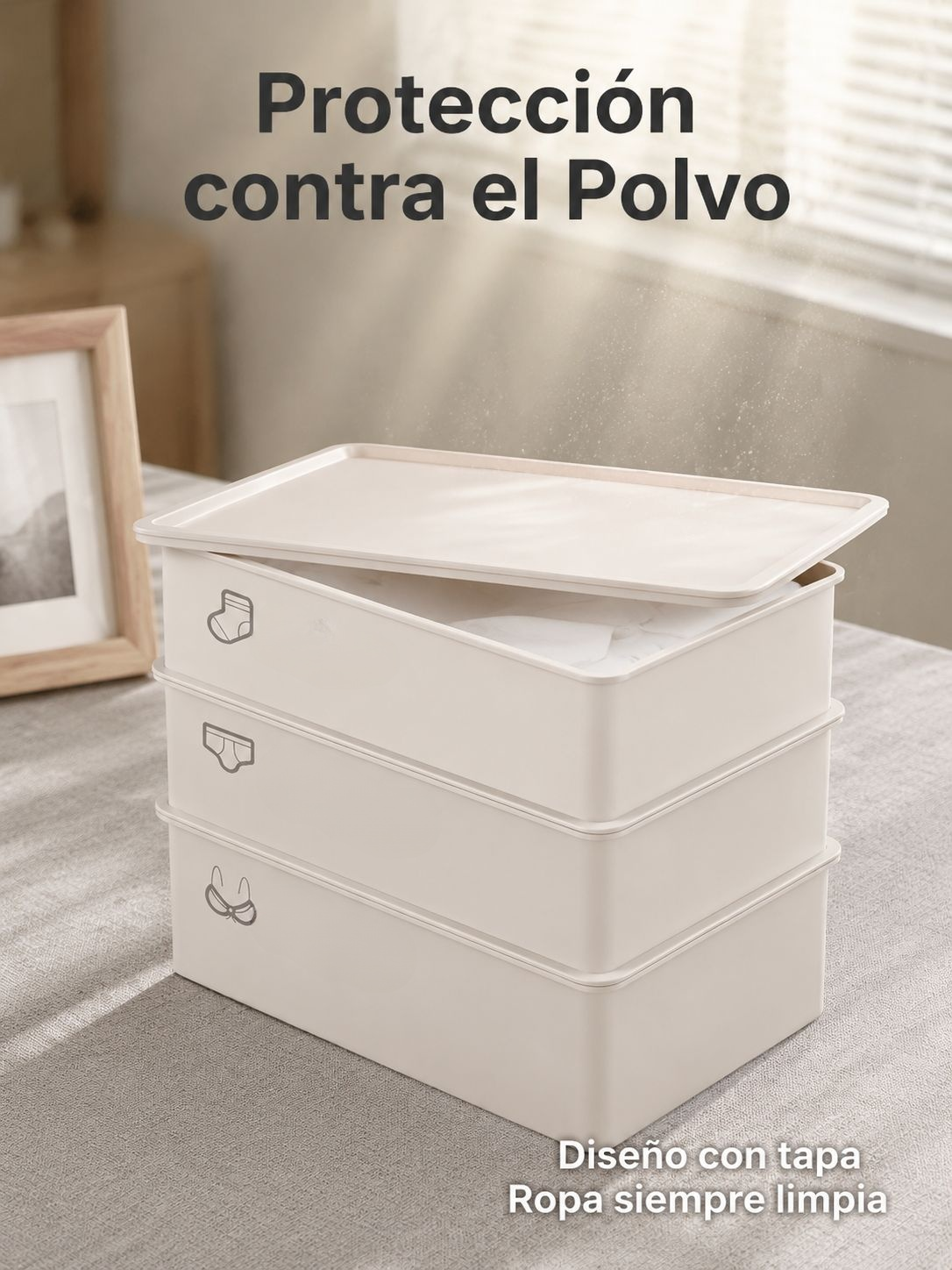 Organizador de caja para ropa interior y calcetines