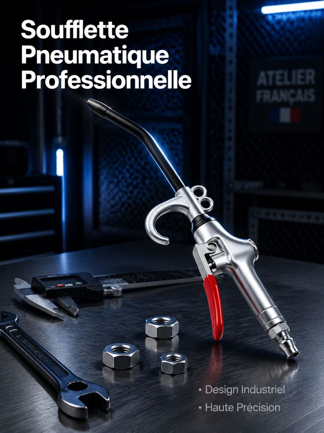 Pistolet de soufflage pneumatique haute pression puissant