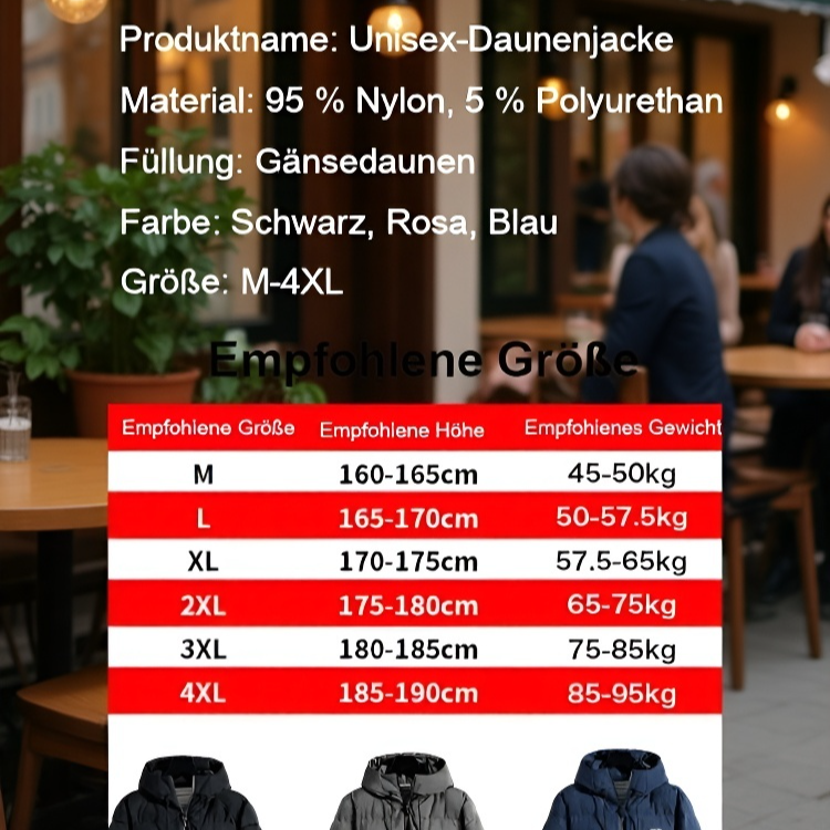 Ich empfehle hauptsächlich mit Baumwolle gepolsterte Kleidung für Paare