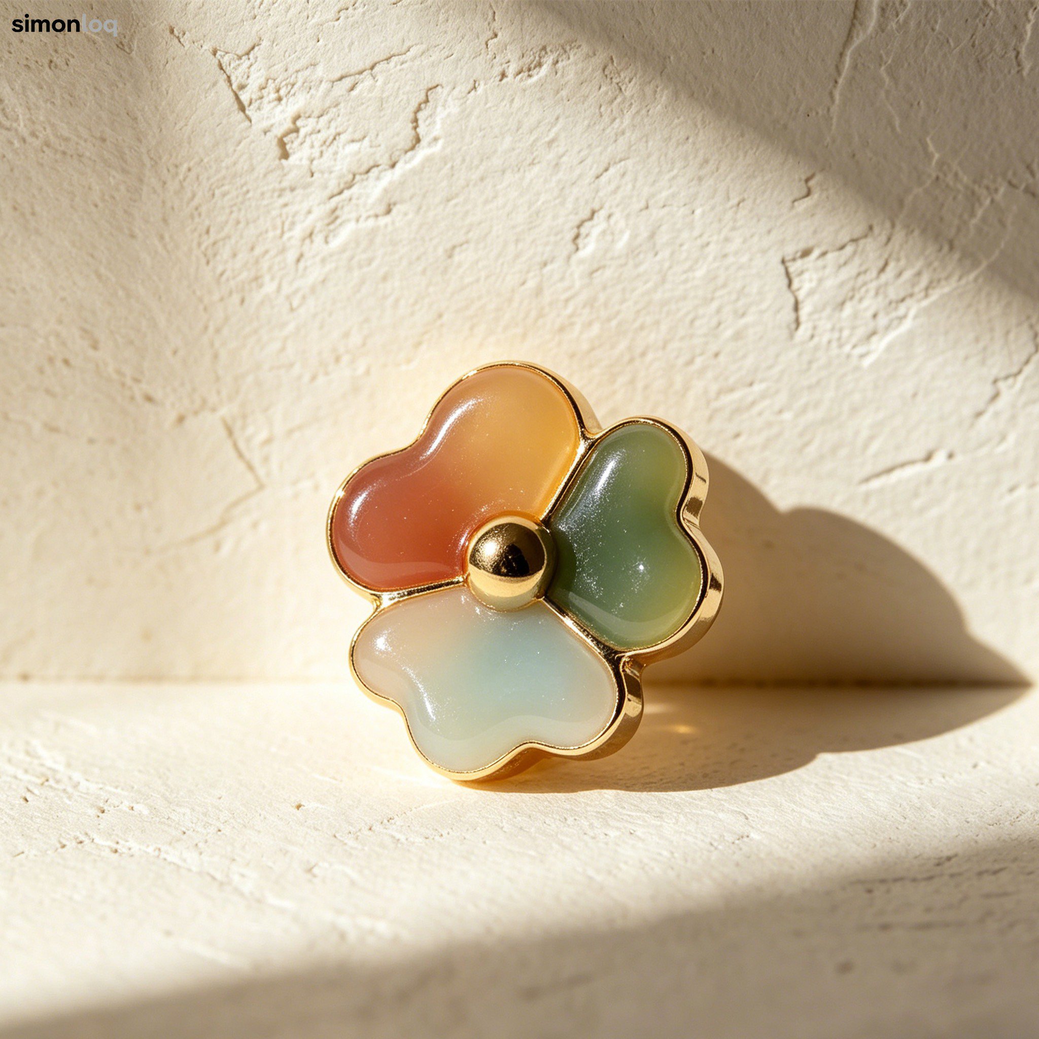 花形のブローチ（5個）