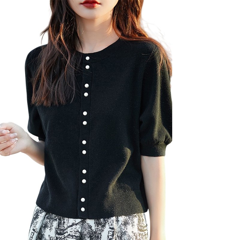 婦人用薄手半袖ニット