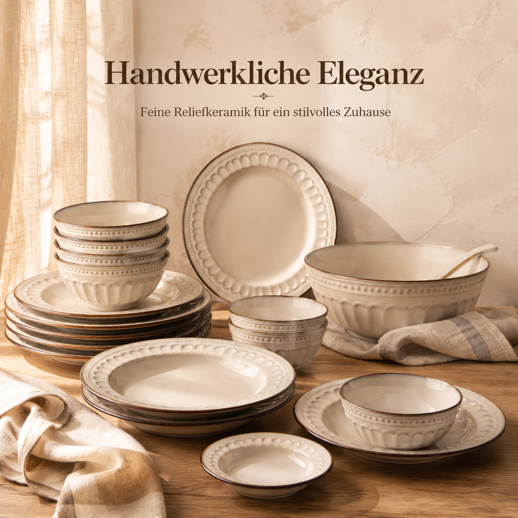 Retro-geprägtes Keramikgeschirr