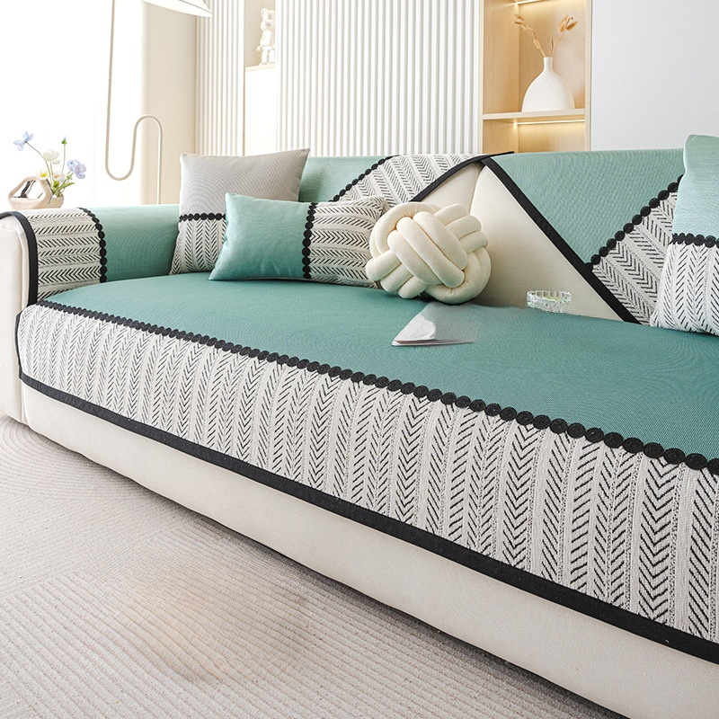 เบาะรองโซฟาผ้าซิลค์กันลื่นสำหรับหน้าร้อน