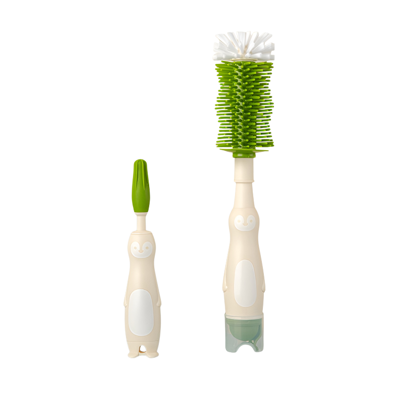 Cepillo de silicona flexible para limpiar botellas y vasos