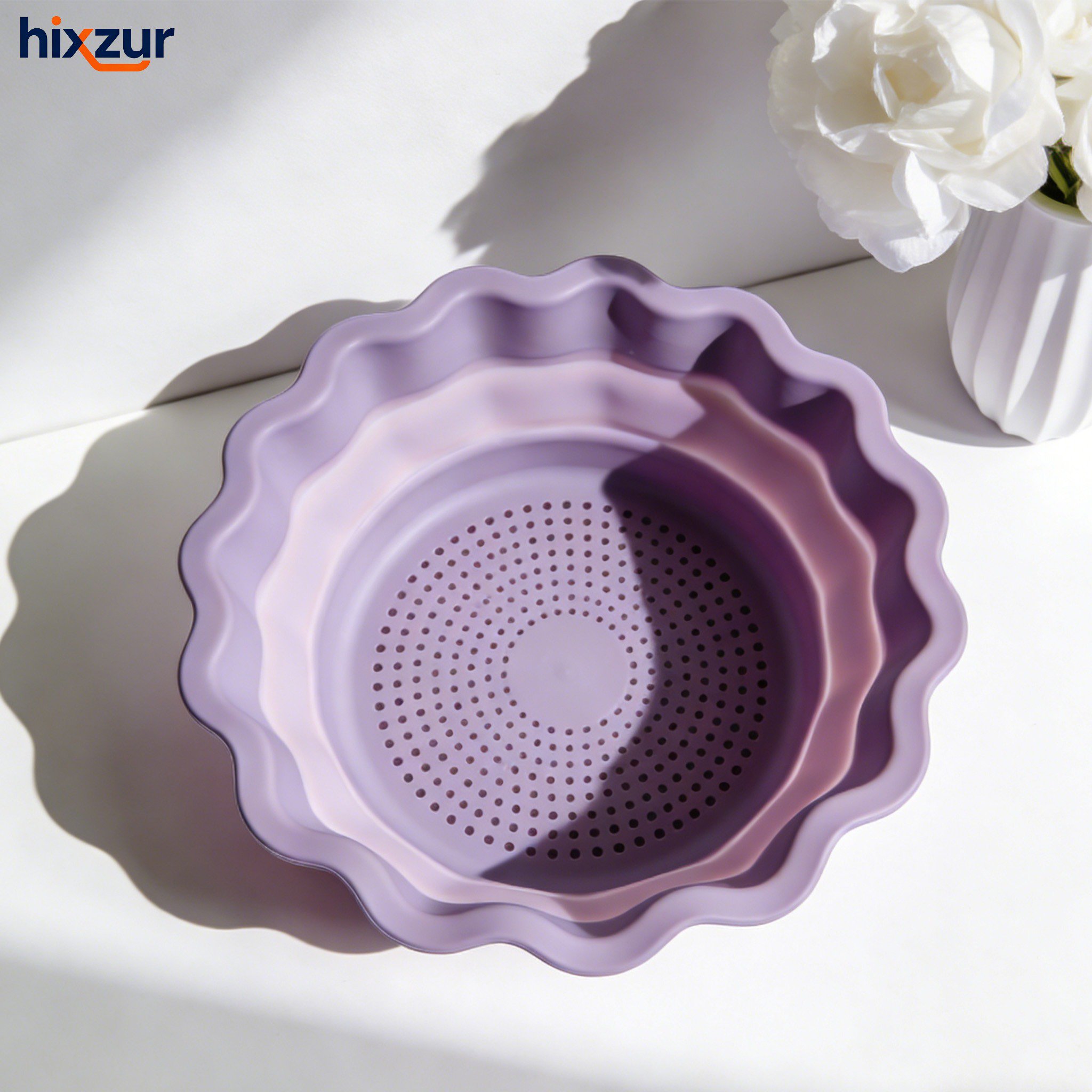 ตะกร้าซิลิโคนพับได้ใช้งานในครัว