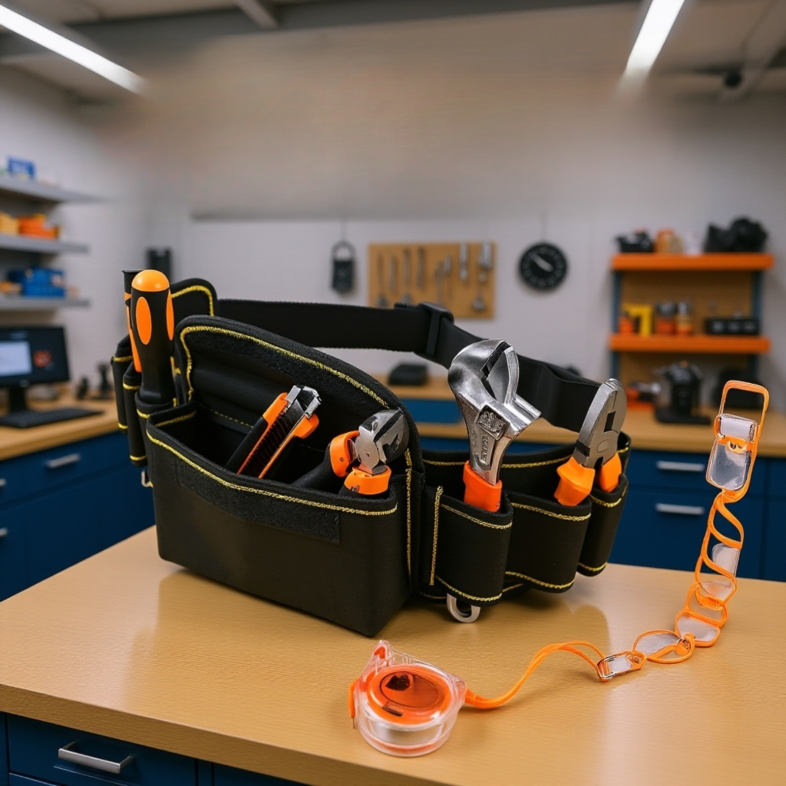 Durable tool storage bag for professional use