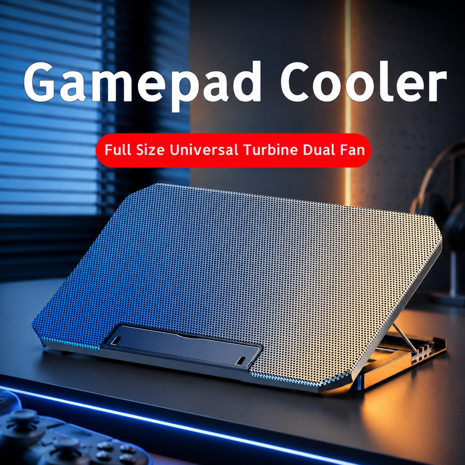 Adjustable Laptop Cooling Stand on desk