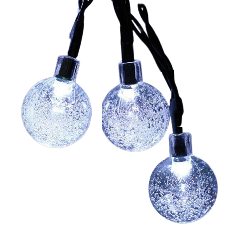 Backyard Party Solar-Powered Colorful Bubble Ball String Lights
