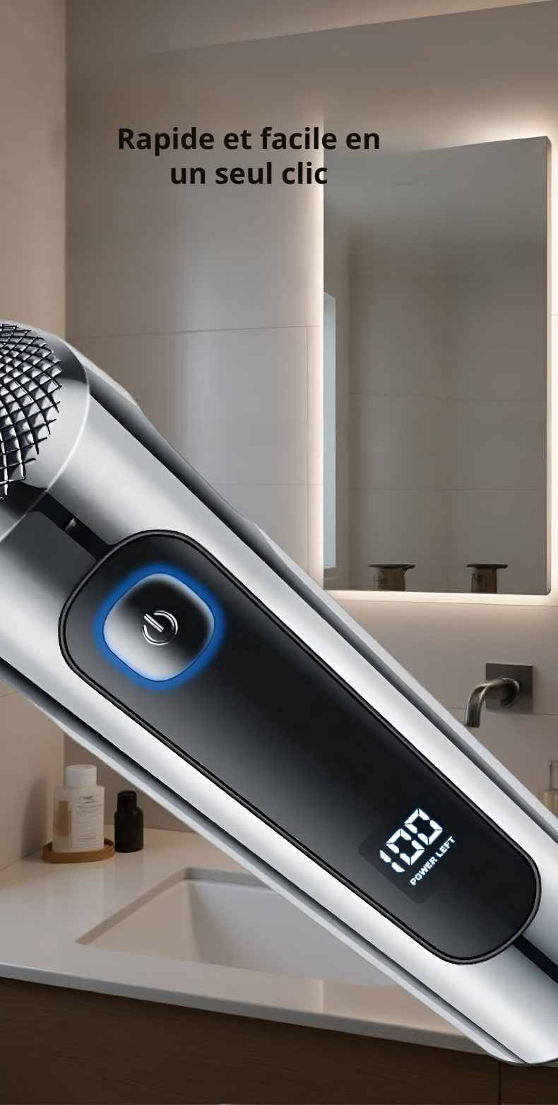 Design ergonomique du rasoir intelligent