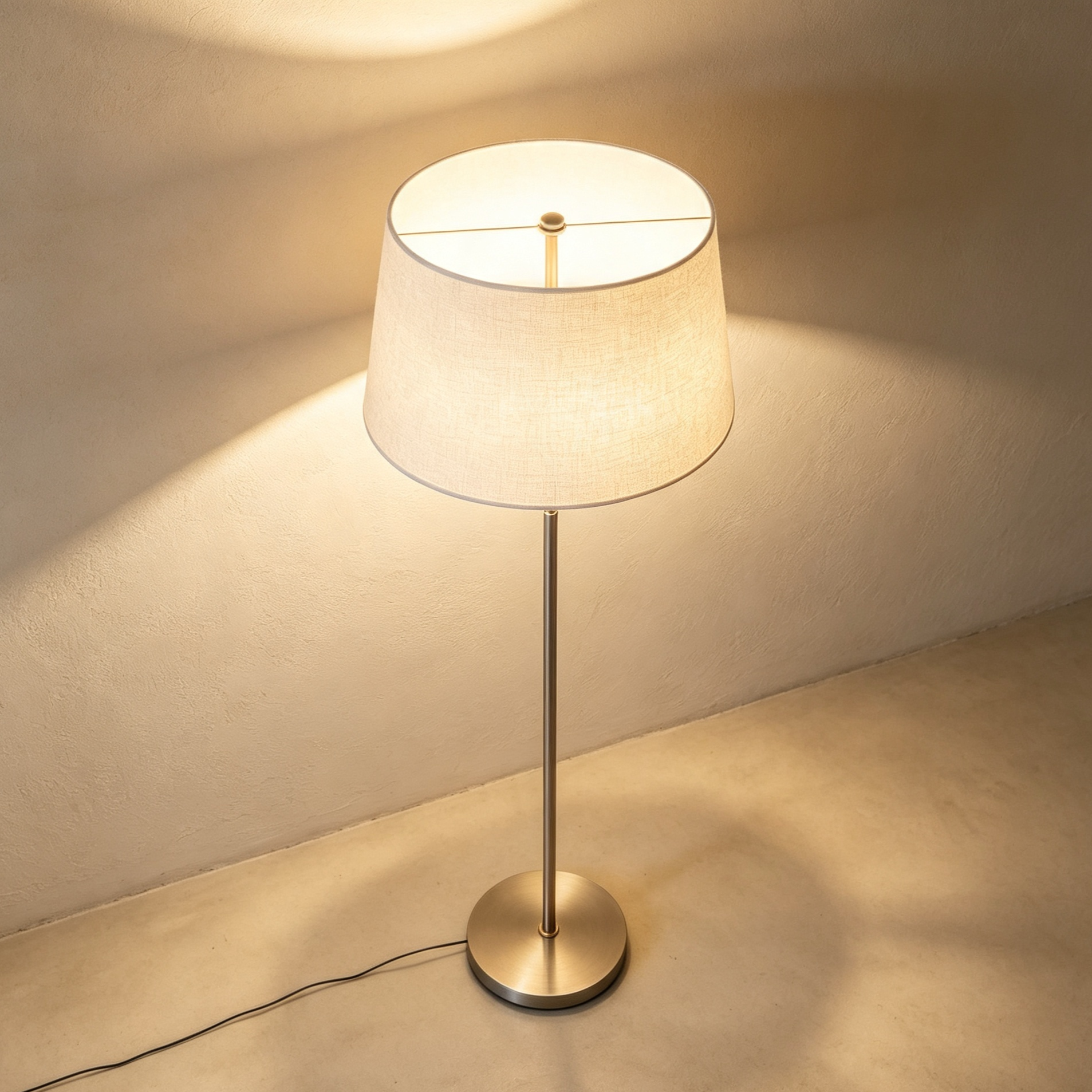 Fabric floor lamp