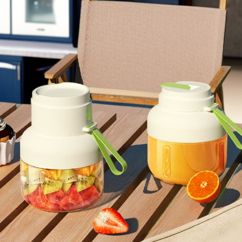 [Ton-Ton Cup] Cubo para jugo, taza para jugo portátil de gran capacidad de 12 hojas, exprimidor de f